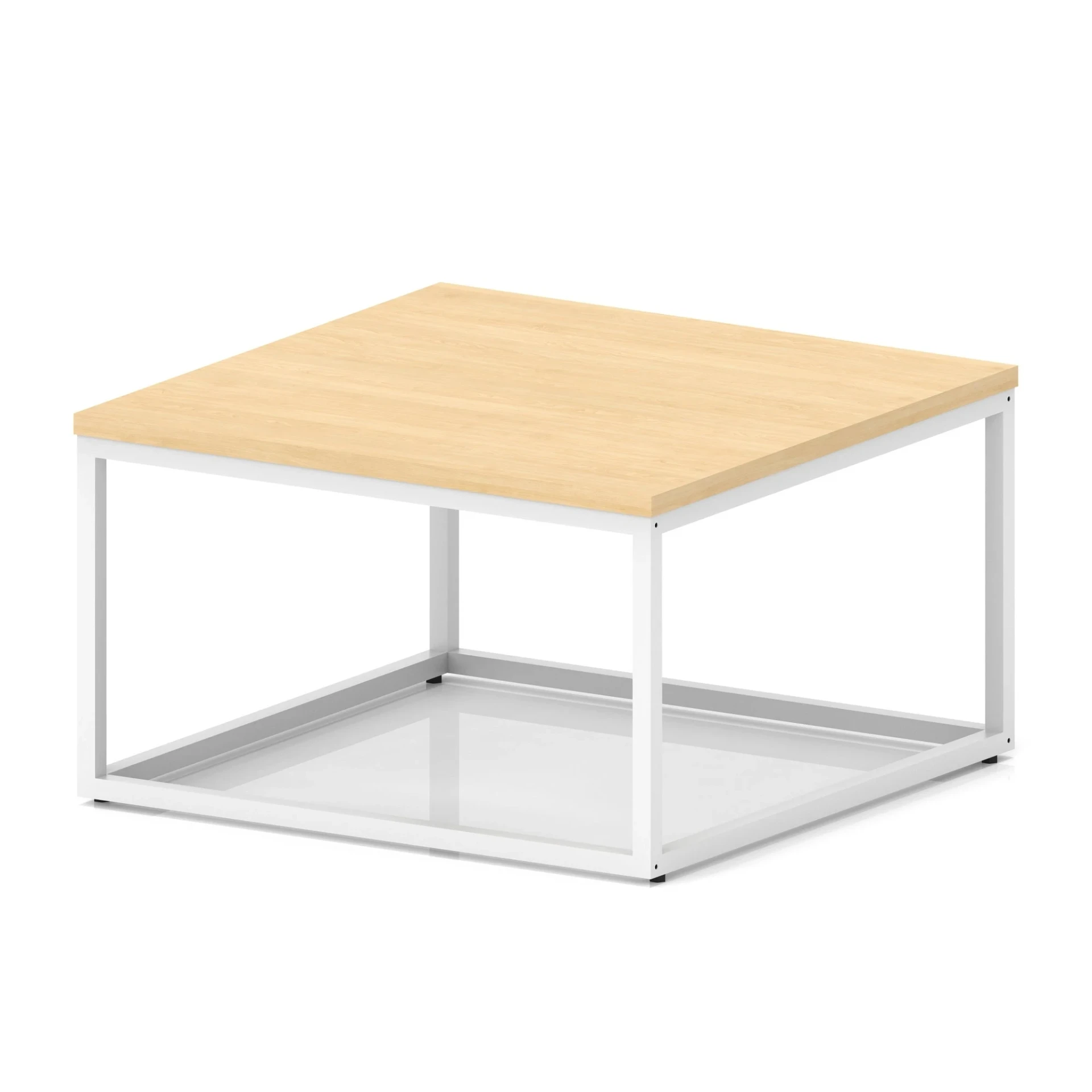 Impulse Square Coffee Table with Metal Frame