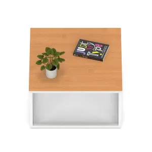 Impulse Square Coffee Table with Metal Frame