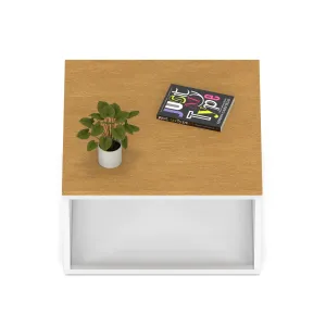 Impulse Square Coffee Table with Metal Frame