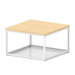Impulse Square Coffee Table with Metal Frame