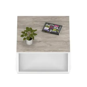 Impulse Square Coffee Table with Metal Frame