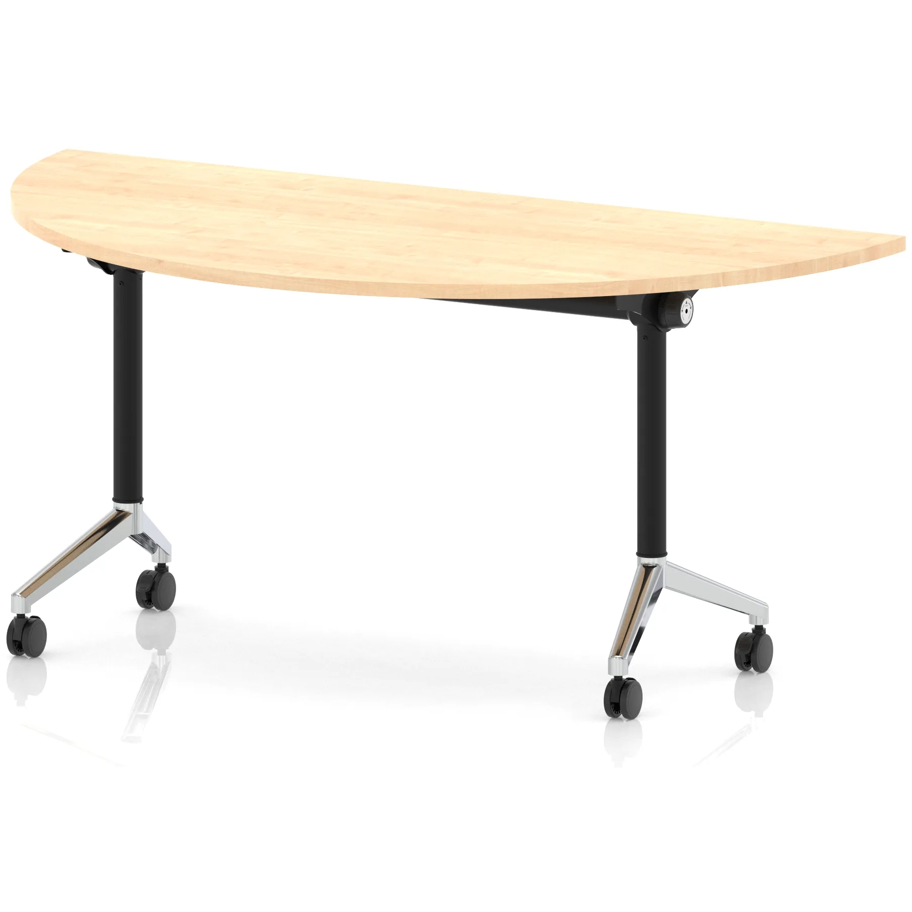 Impulse Plus Flip Top 1600mm Semi-Circle Table