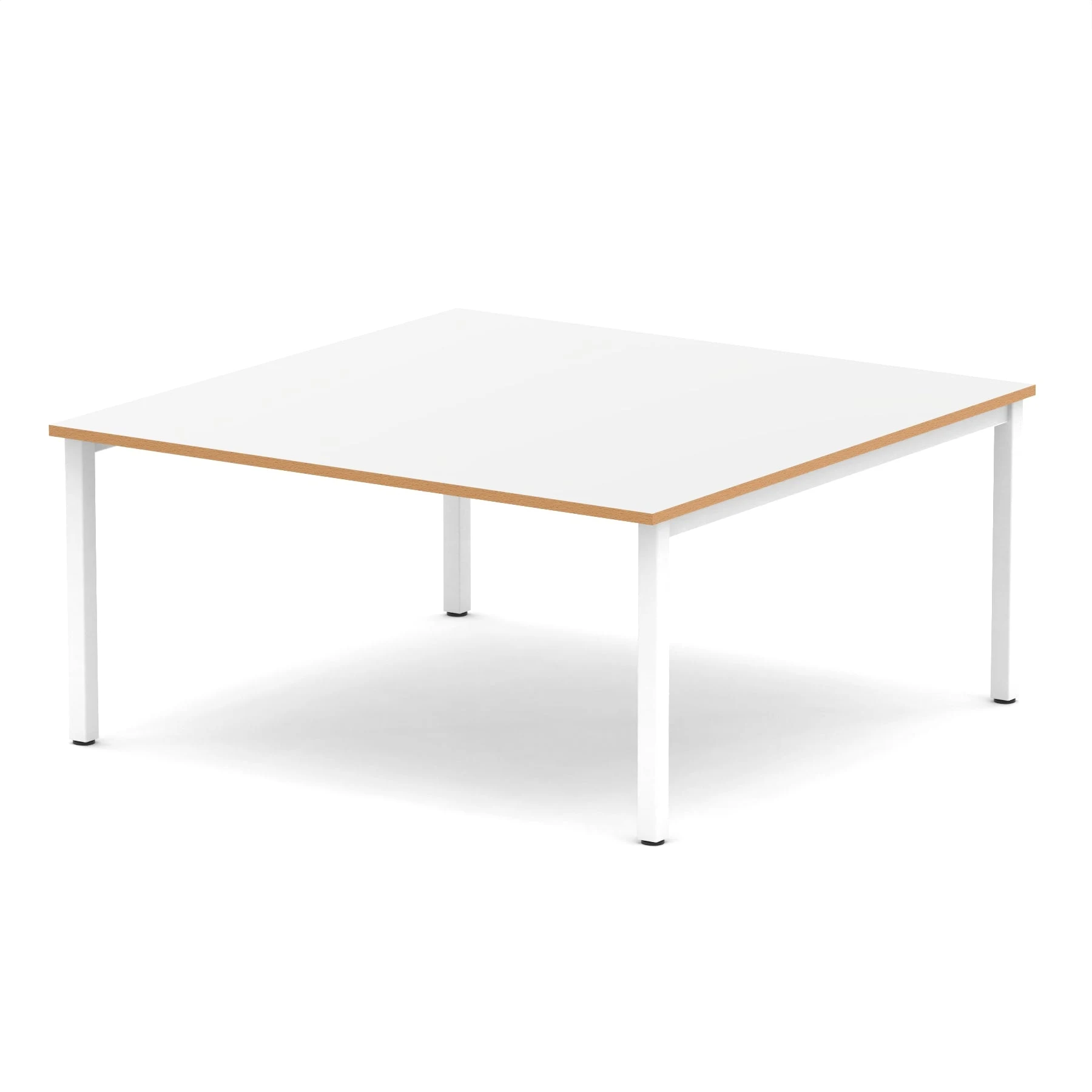 Evolve Plus 1600mm White Square Boardroom Meeting Table