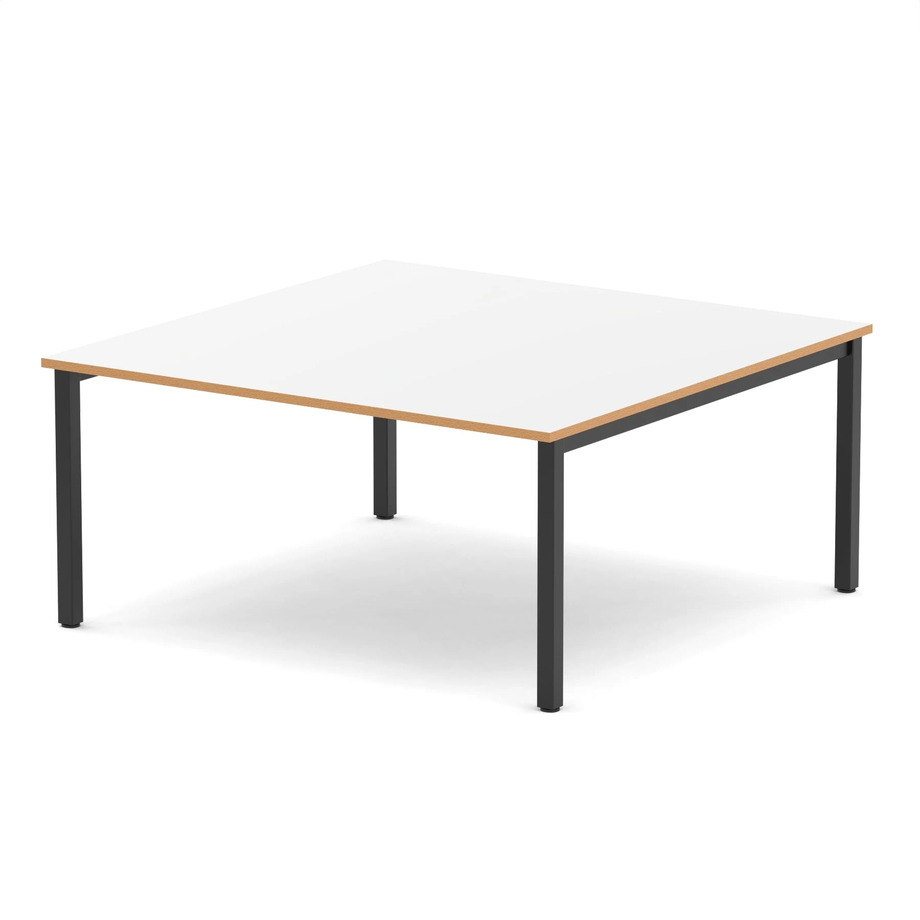 Evolve Plus 1600mm Square Boardroom Table - Black