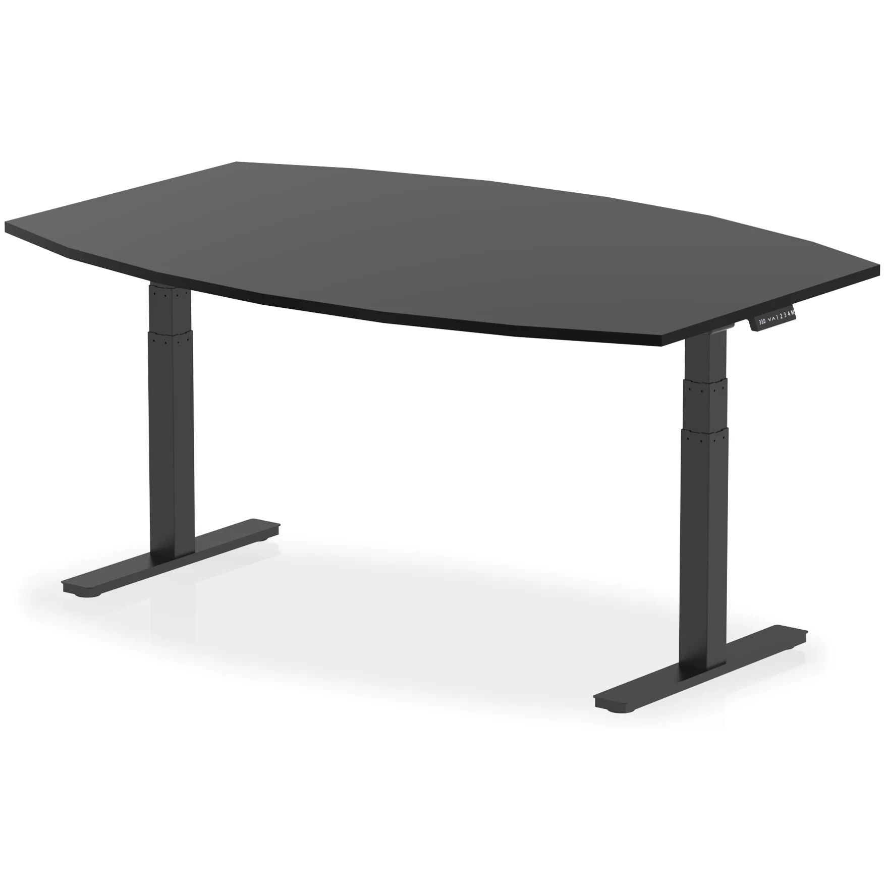 High Gloss Writable Height Adjustable Boardroom Table