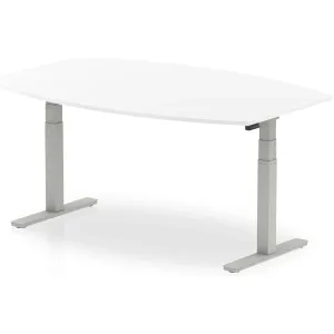 High Gloss Writable Height Adjustable Boardroom Table
