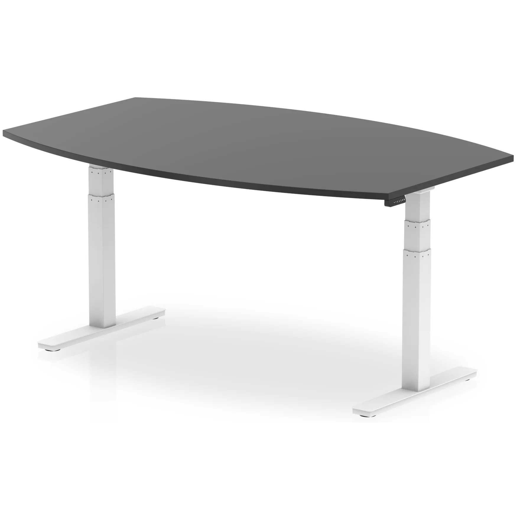 High Gloss Writable Height Adjustable Boardroom Table