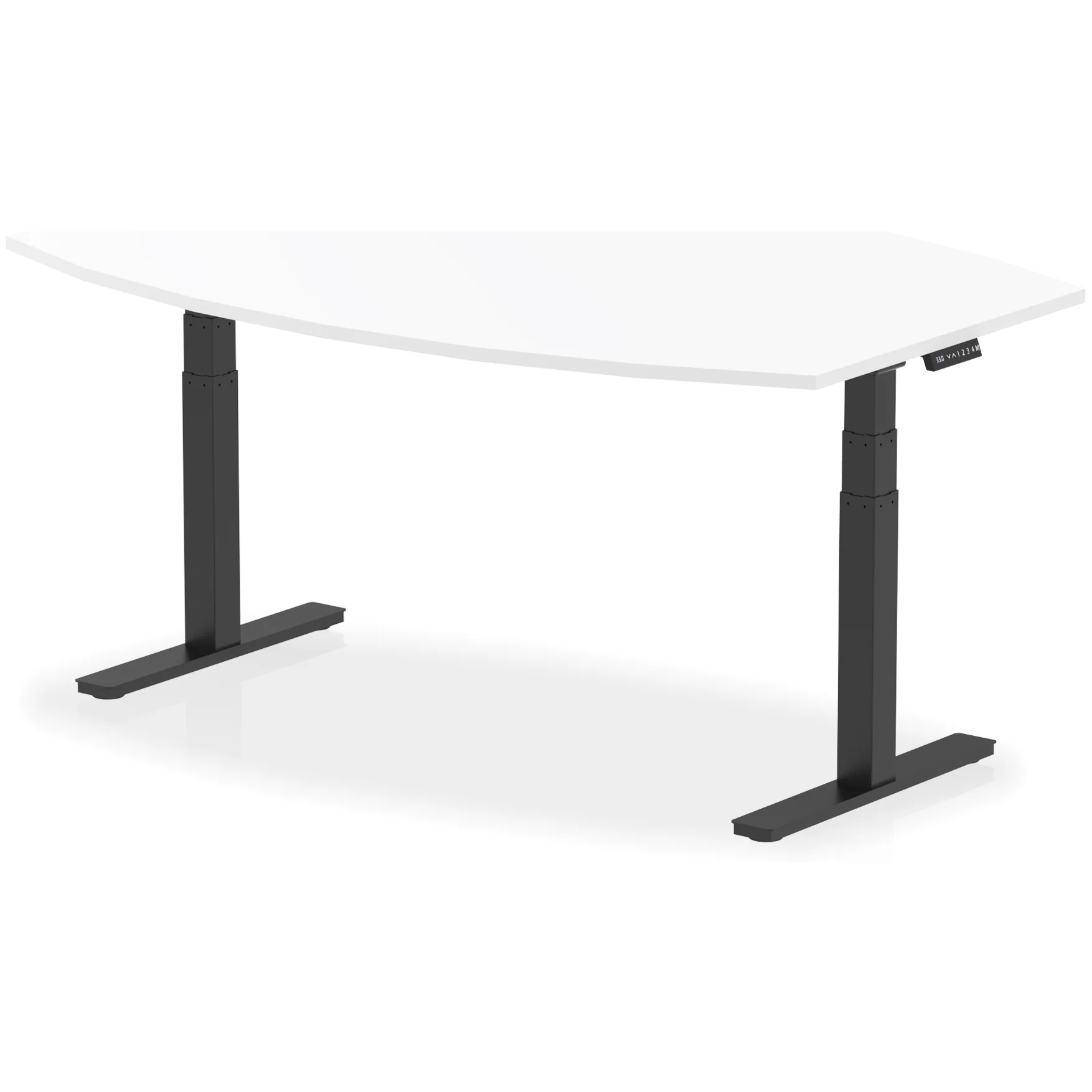High Gloss Writable Height Adjustable Boardroom Table