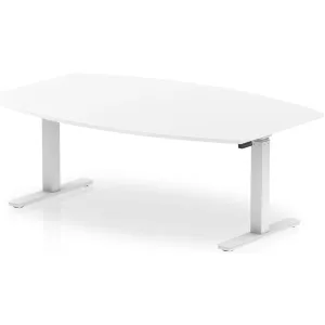 High Gloss Writable Height Adjustable Boardroom Table
