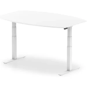 High Gloss Writable Height Adjustable Boardroom Table
