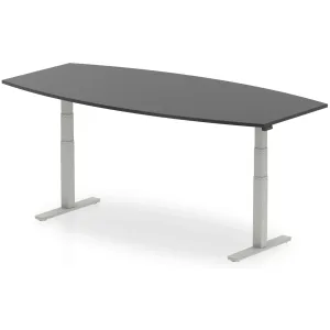 High Gloss Writable Height Adjustable Boardroom Table