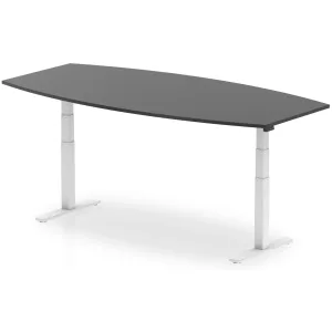 High Gloss Writable Height Adjustable Boardroom Table