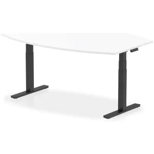 High Gloss Writable Height Adjustable Boardroom Table