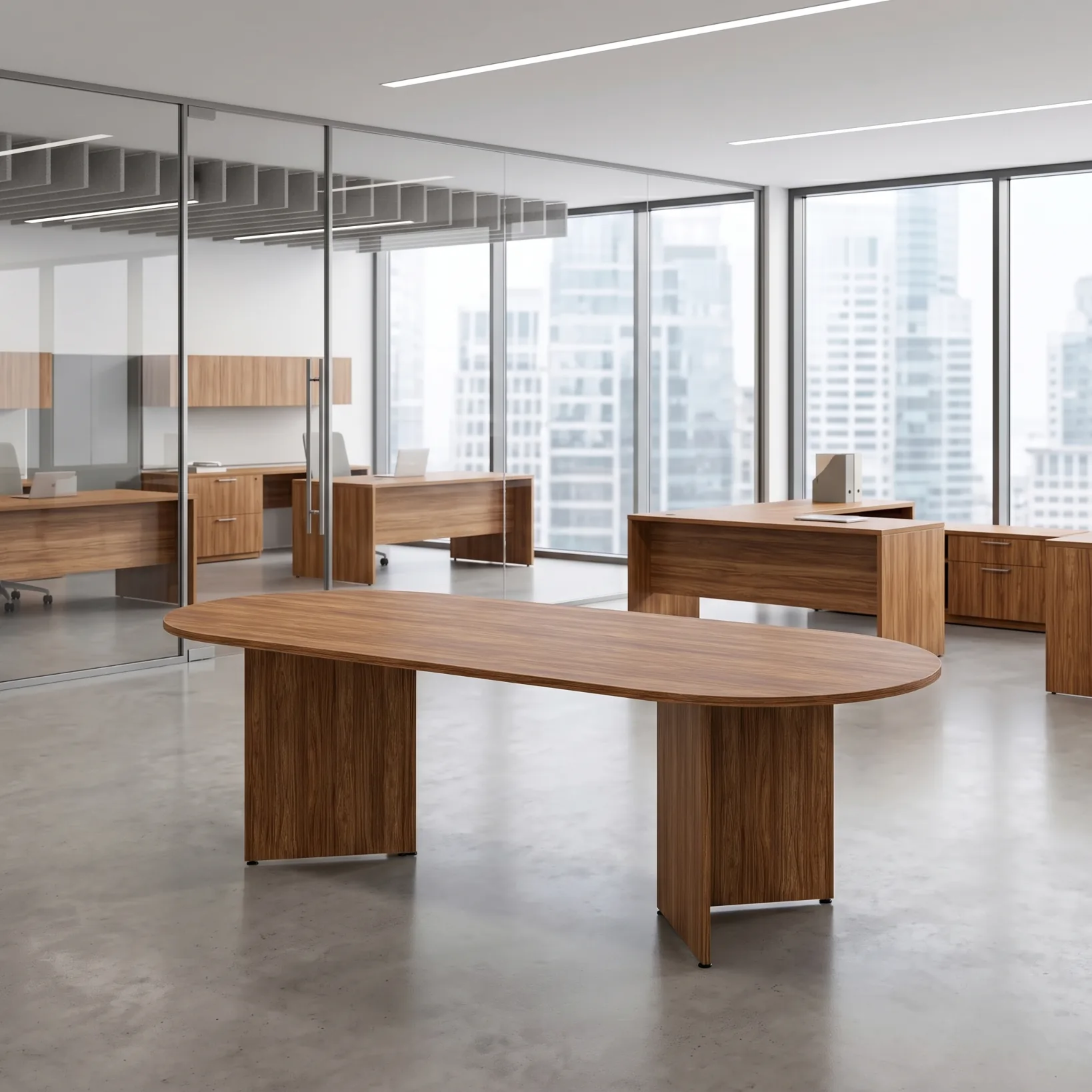 Impulse Arrowhead Leg Boardroom Meeting Table