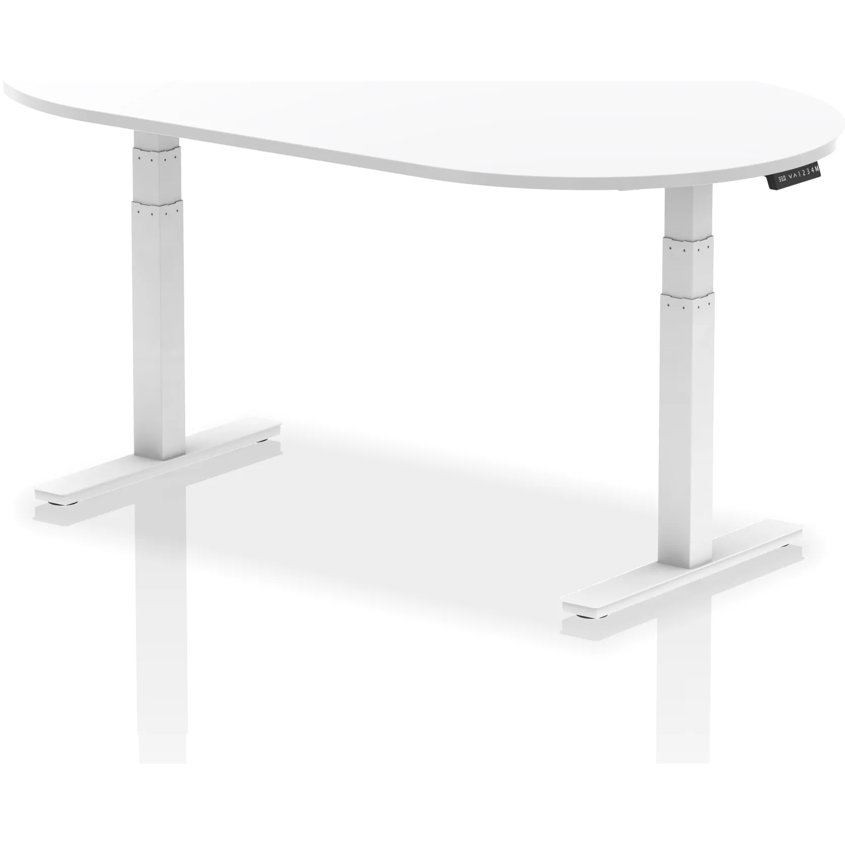 Impulse Height Adjustable D-End Boardroom Table