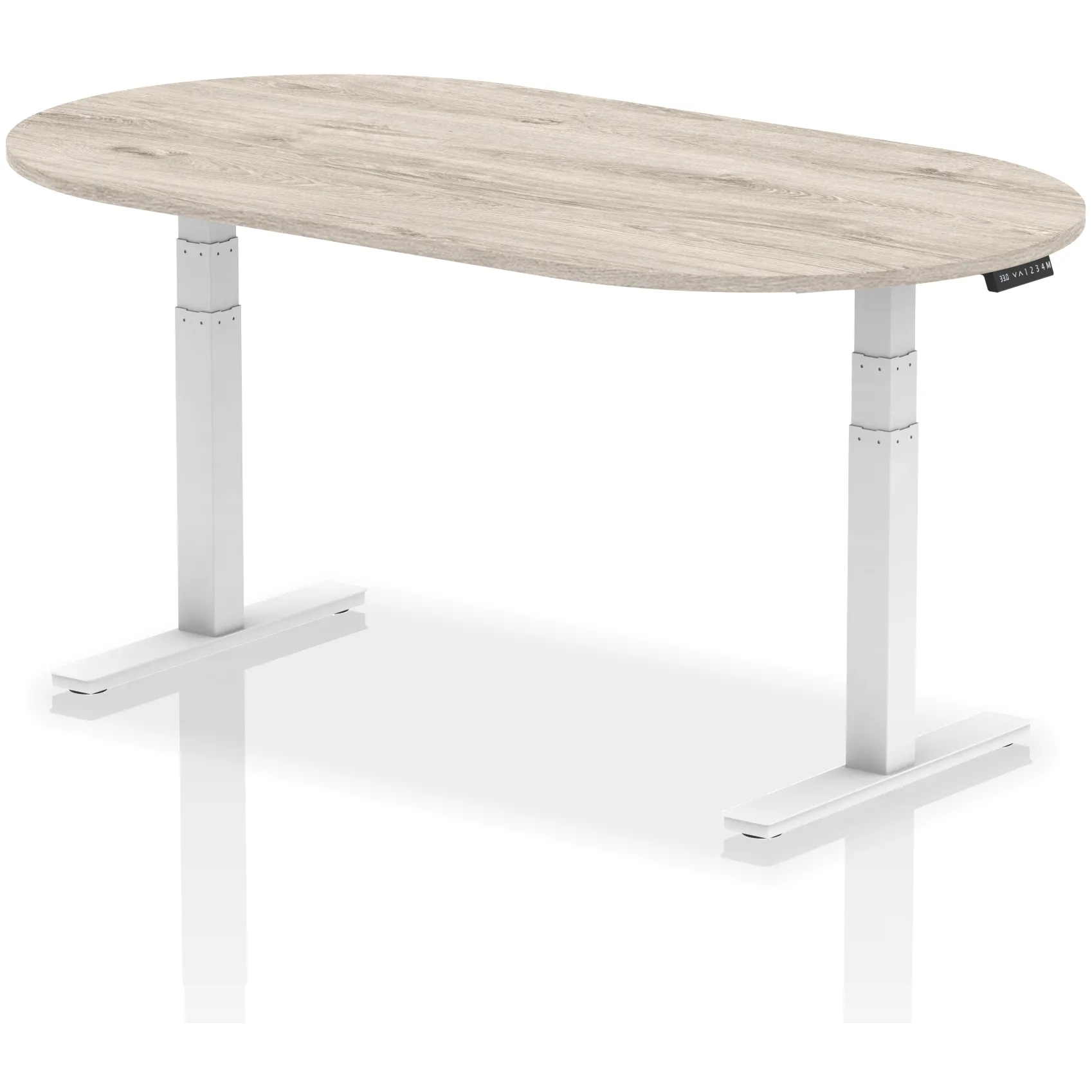 Impulse Height Adjustable D-End Boardroom Table