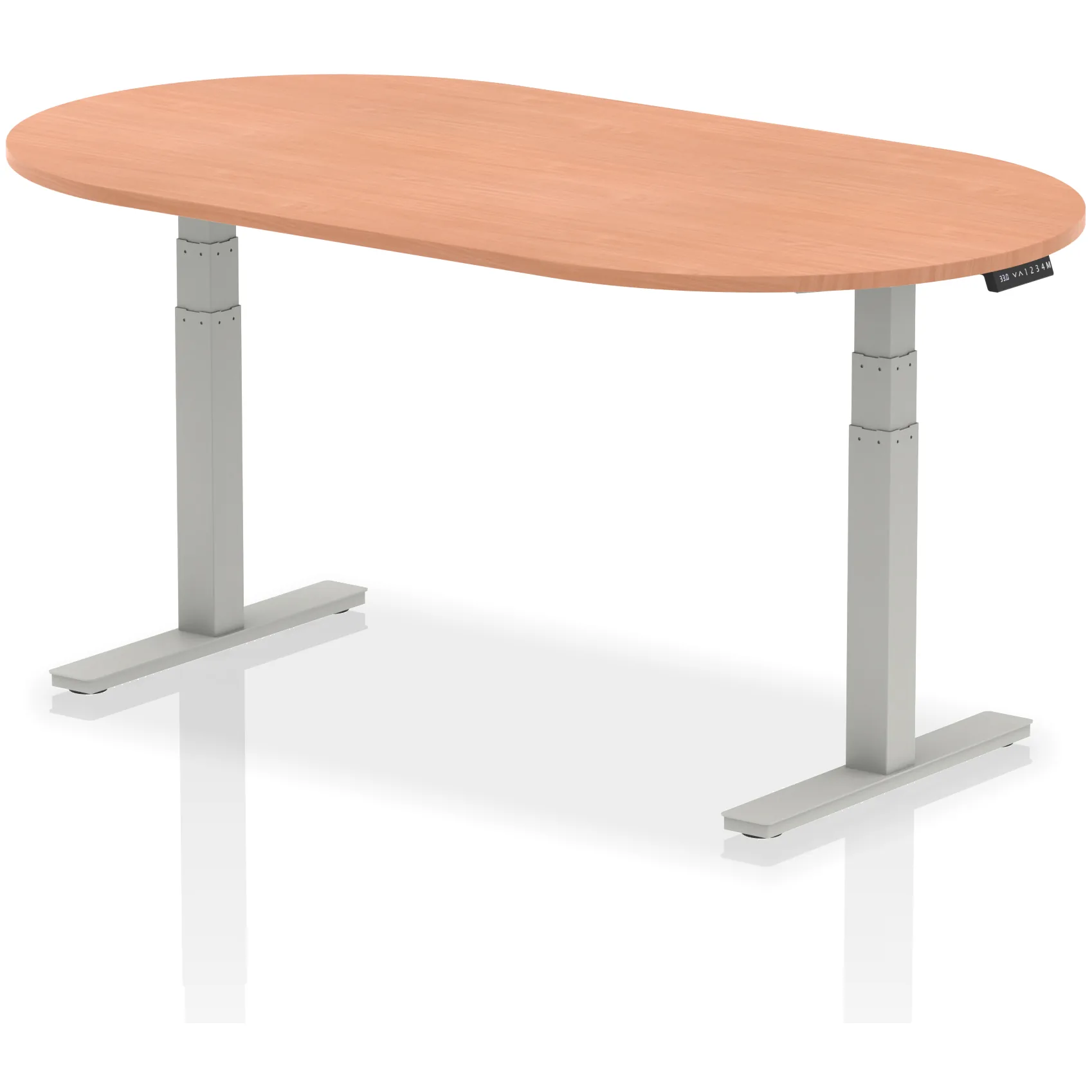 Impulse Height Adjustable D-End Boardroom Table