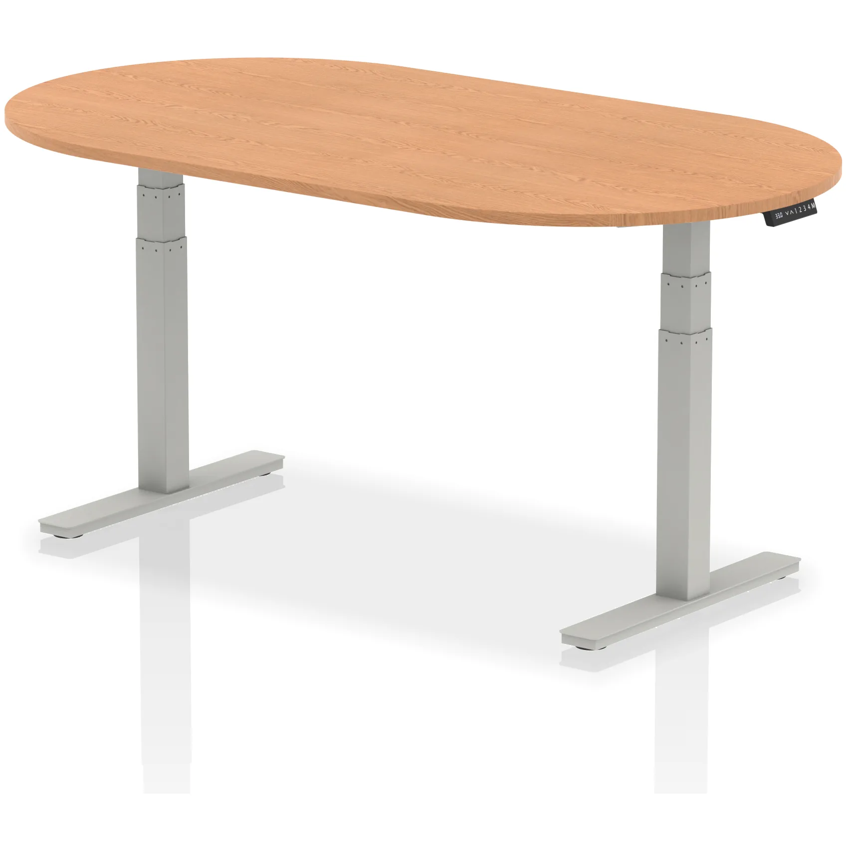 Impulse Height Adjustable D-End Boardroom Table