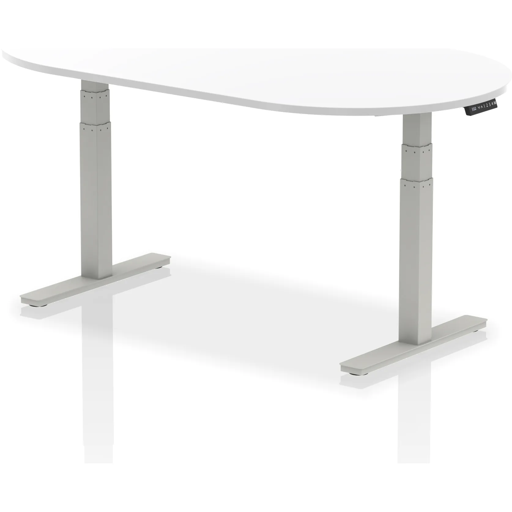 Impulse Height Adjustable D-End Boardroom Table