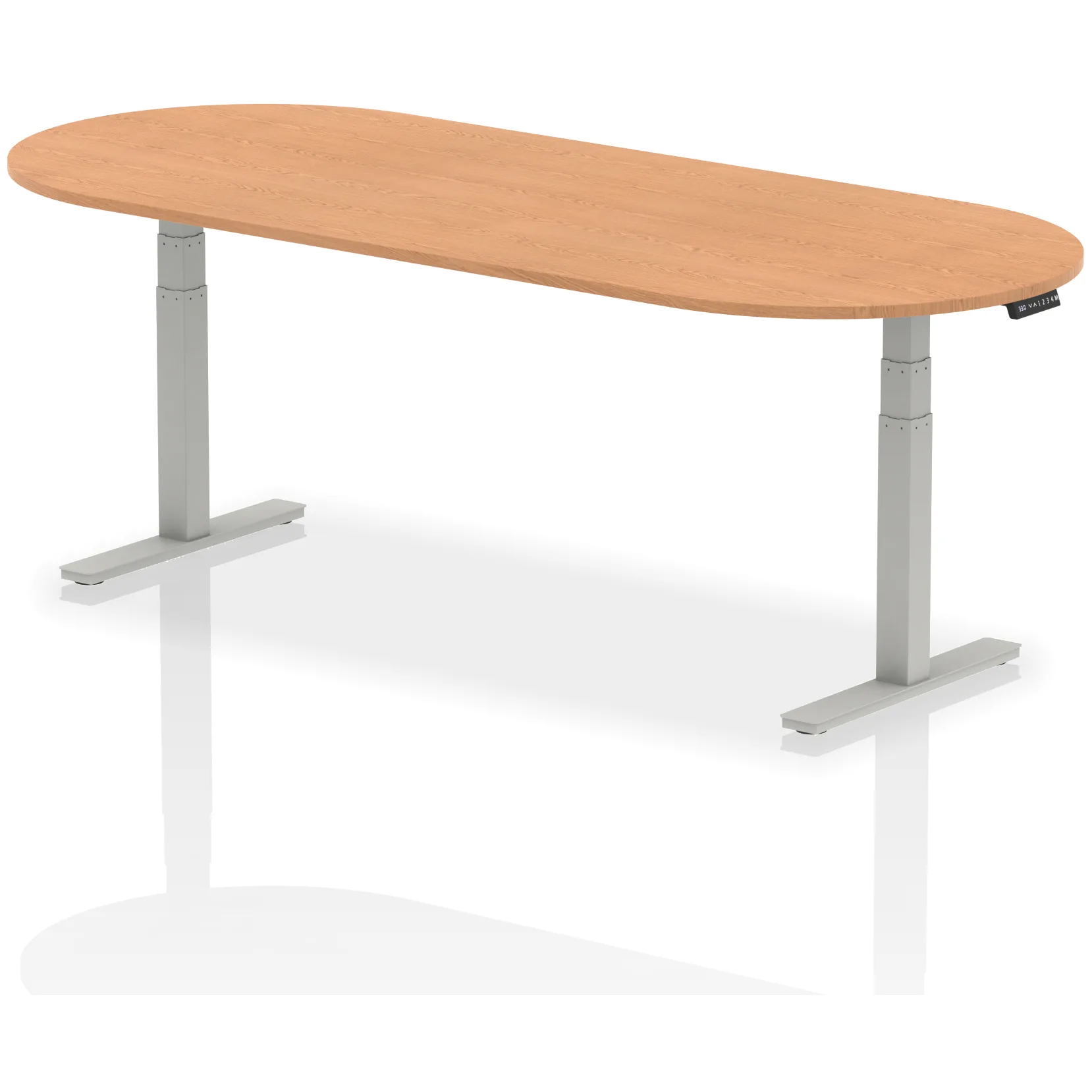 Impulse Height Adjustable D-End Boardroom Table