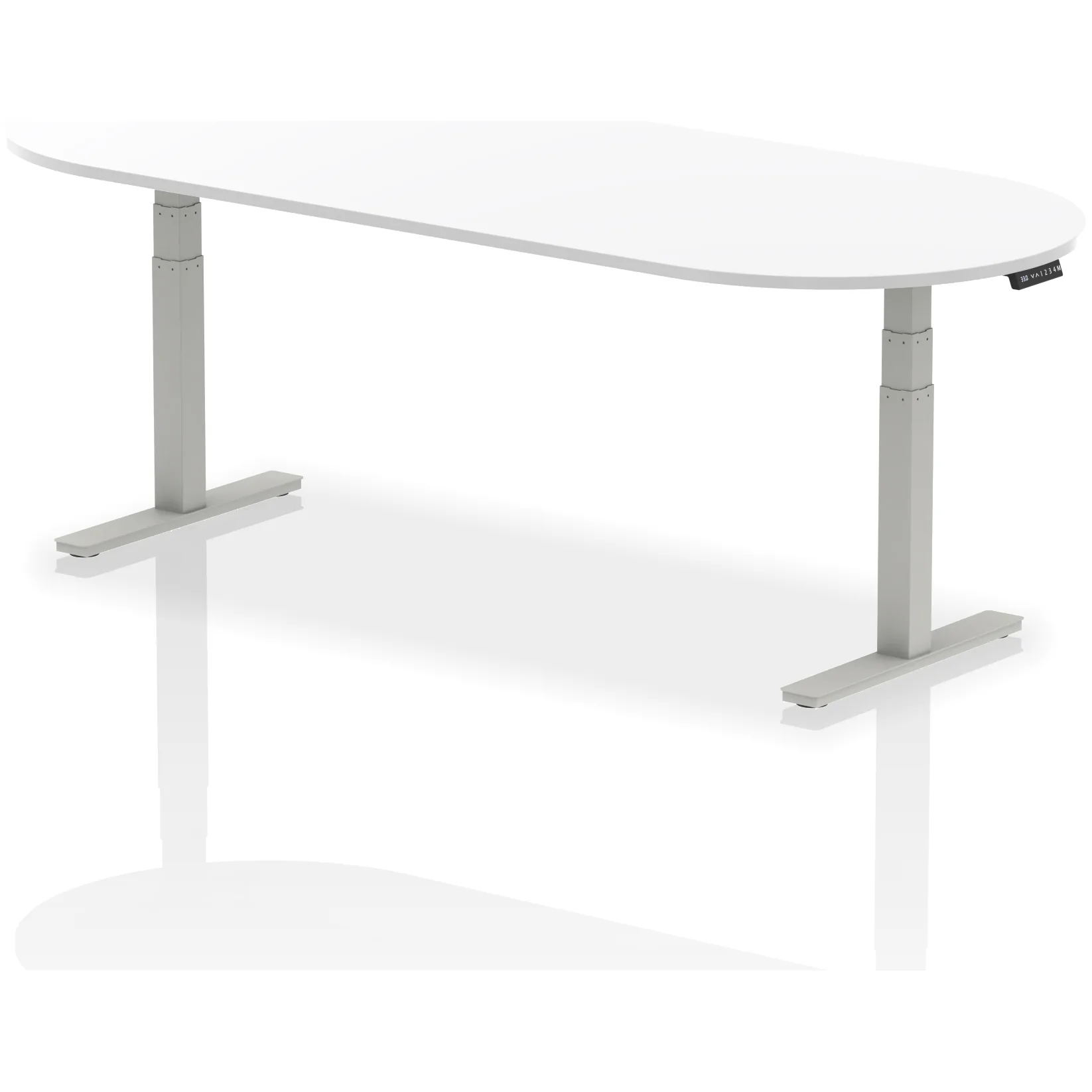 Impulse Height Adjustable D-End Boardroom Table