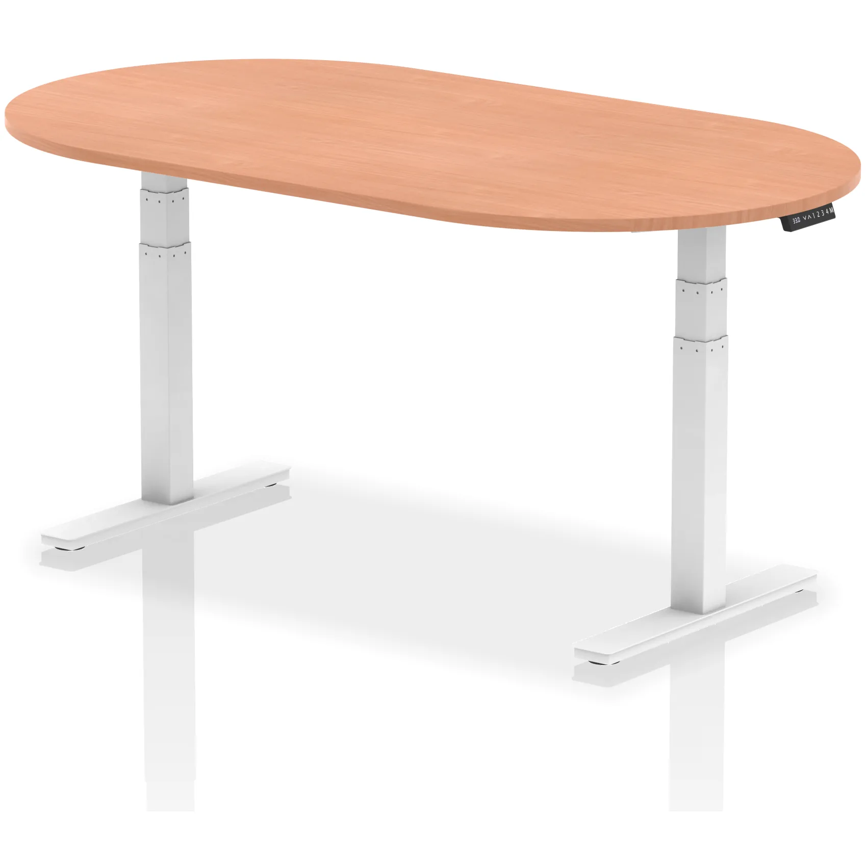 Impulse Height Adjustable D-End Boardroom Table