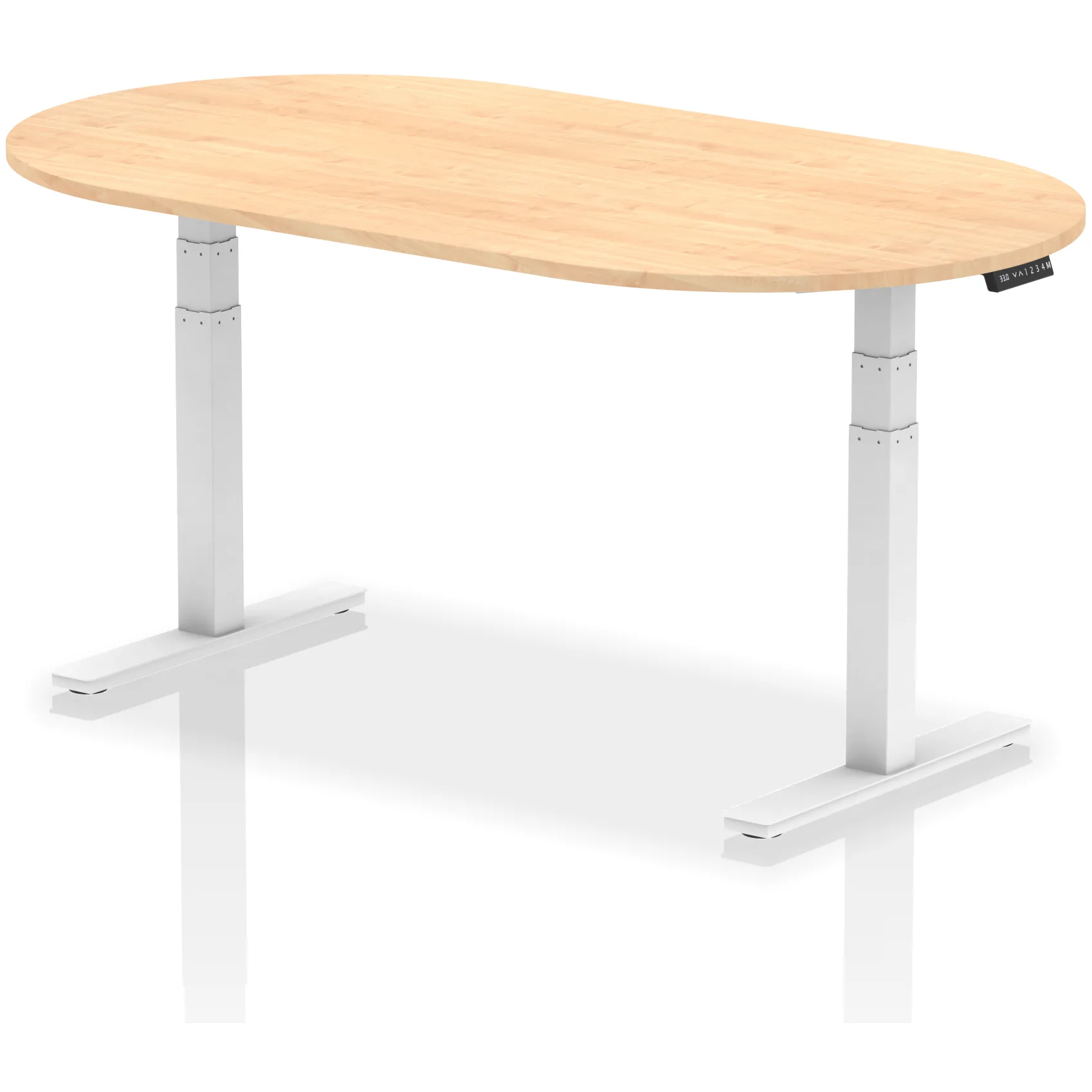 Impulse Height Adjustable D-End Boardroom Table