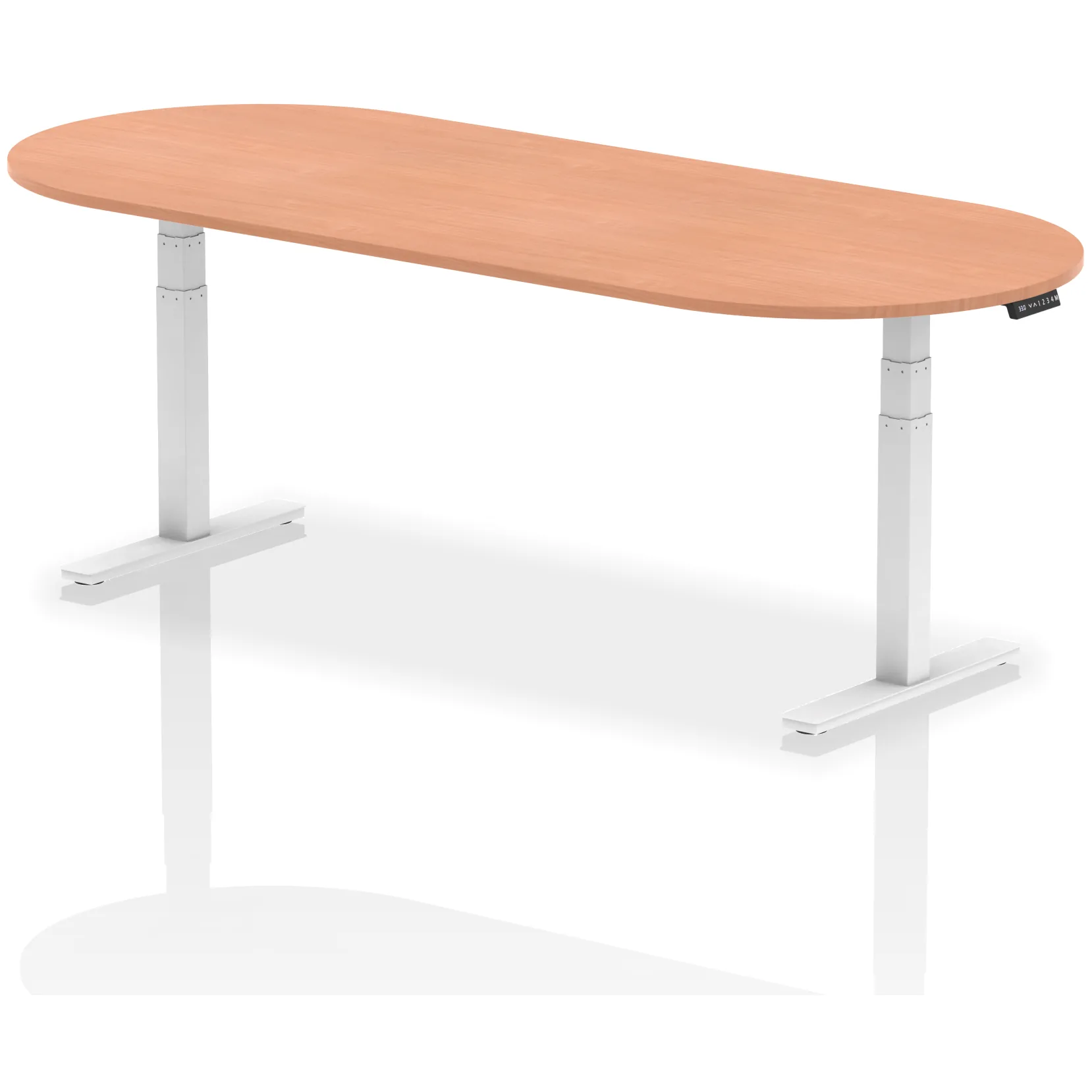 Impulse Height Adjustable D-End Boardroom Table