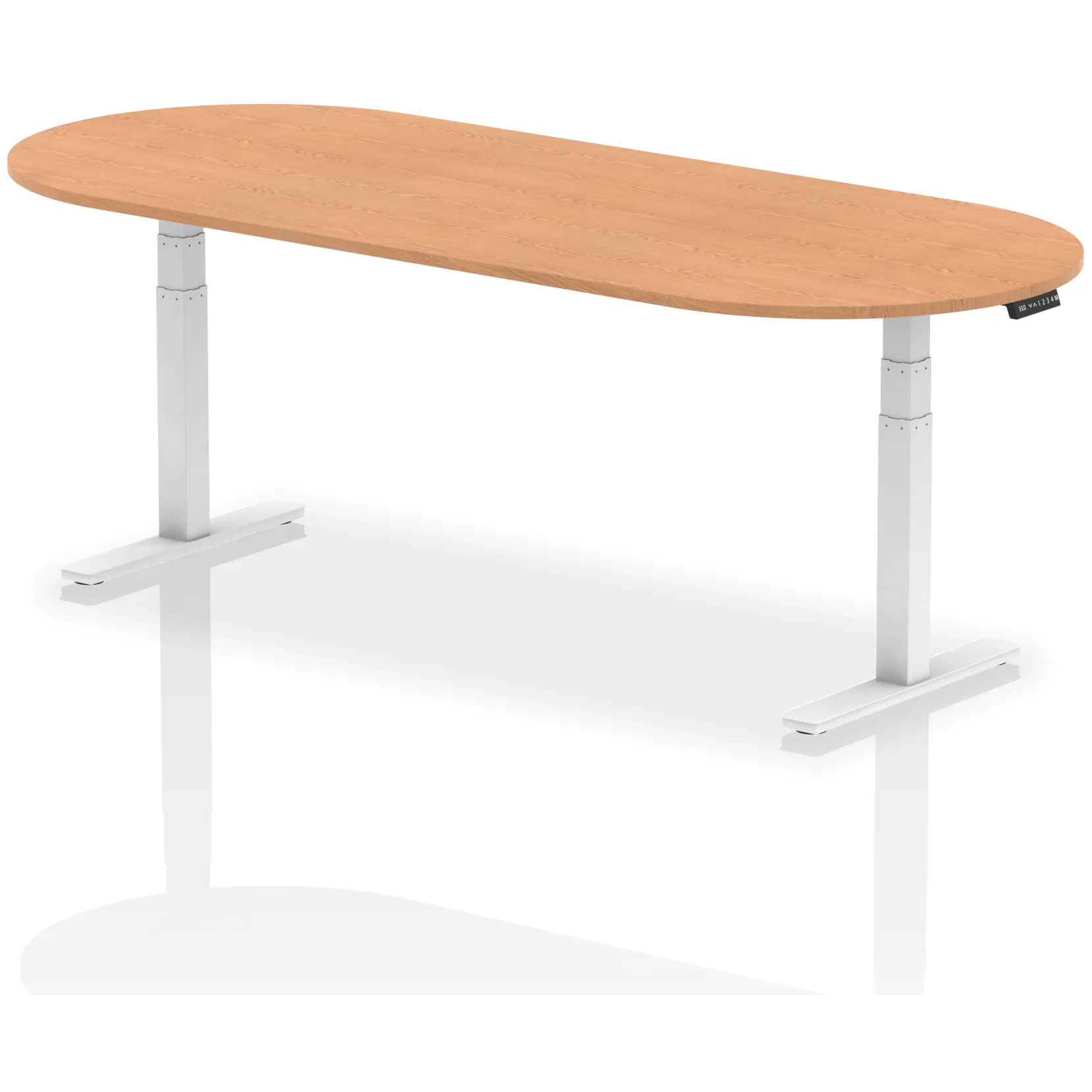 Impulse Height Adjustable D-End Boardroom Table