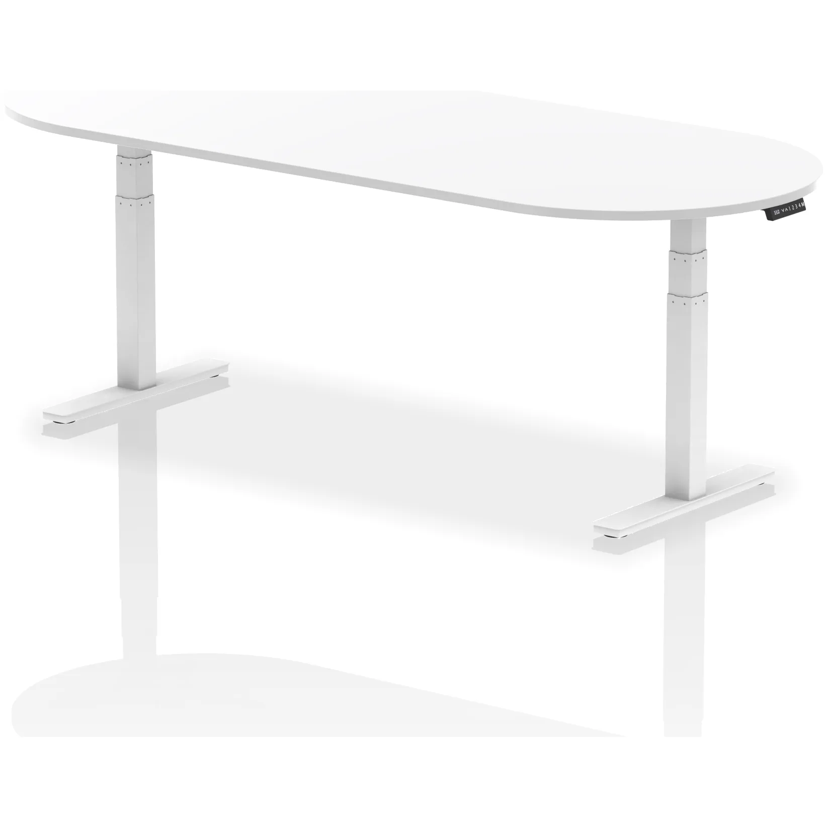 Impulse Height Adjustable D-End Boardroom Table