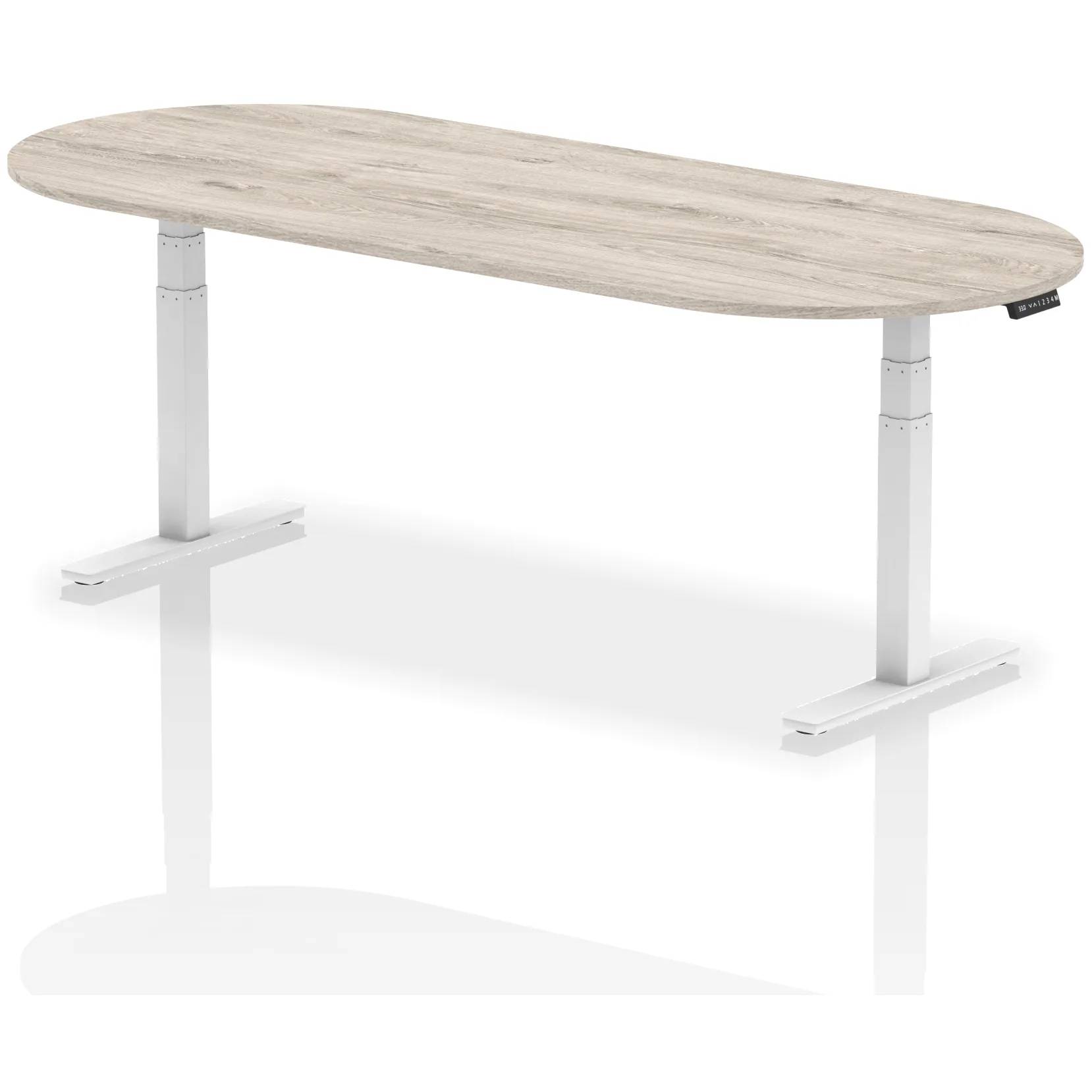Impulse Height Adjustable D-End Boardroom Table