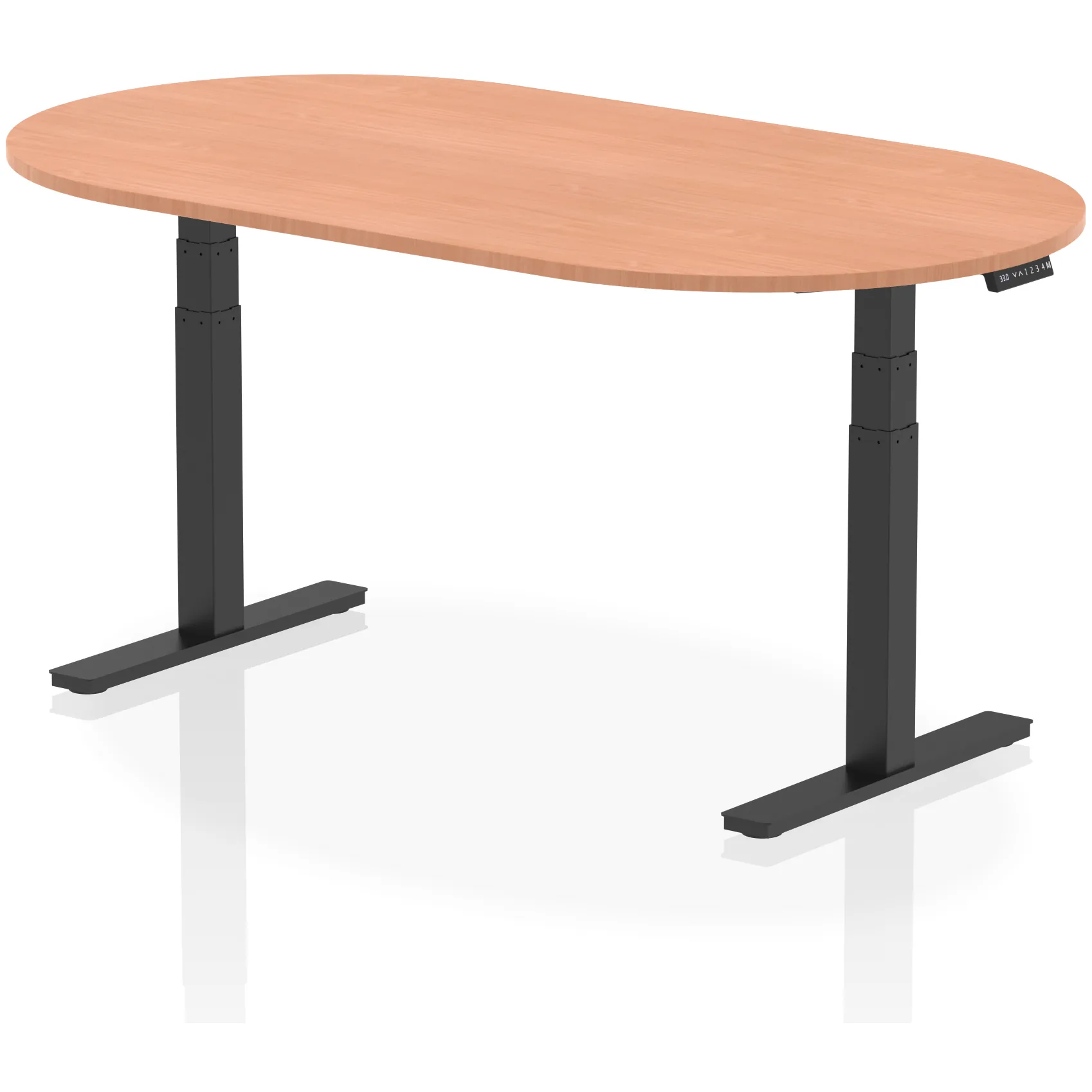 Impulse Height Adjustable D-End Boardroom Table