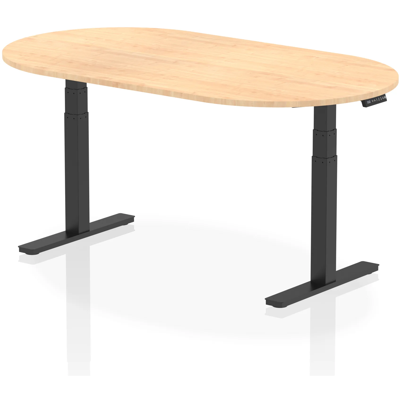 Impulse Height Adjustable D-End Boardroom Table