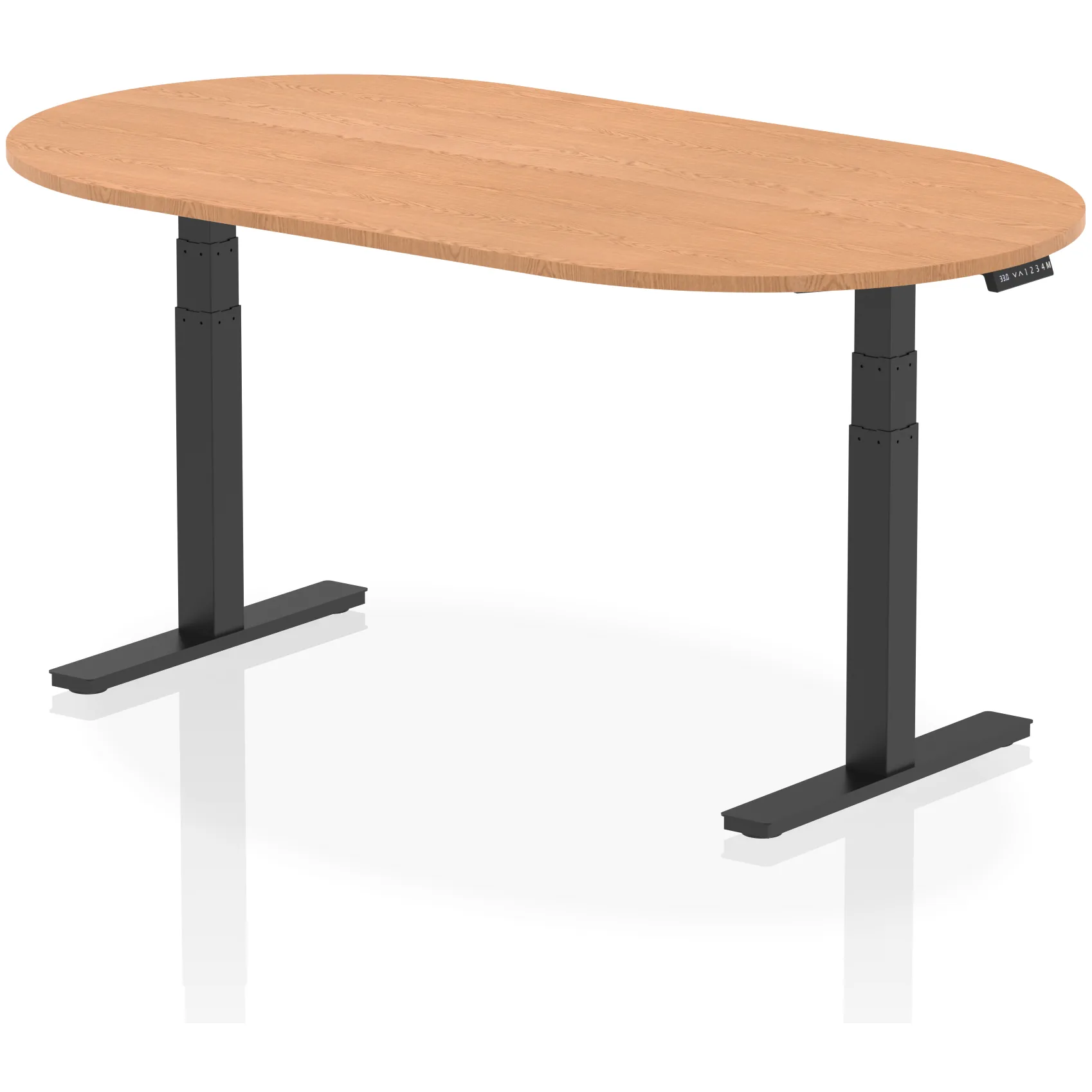 Impulse Height Adjustable D-End Boardroom Table