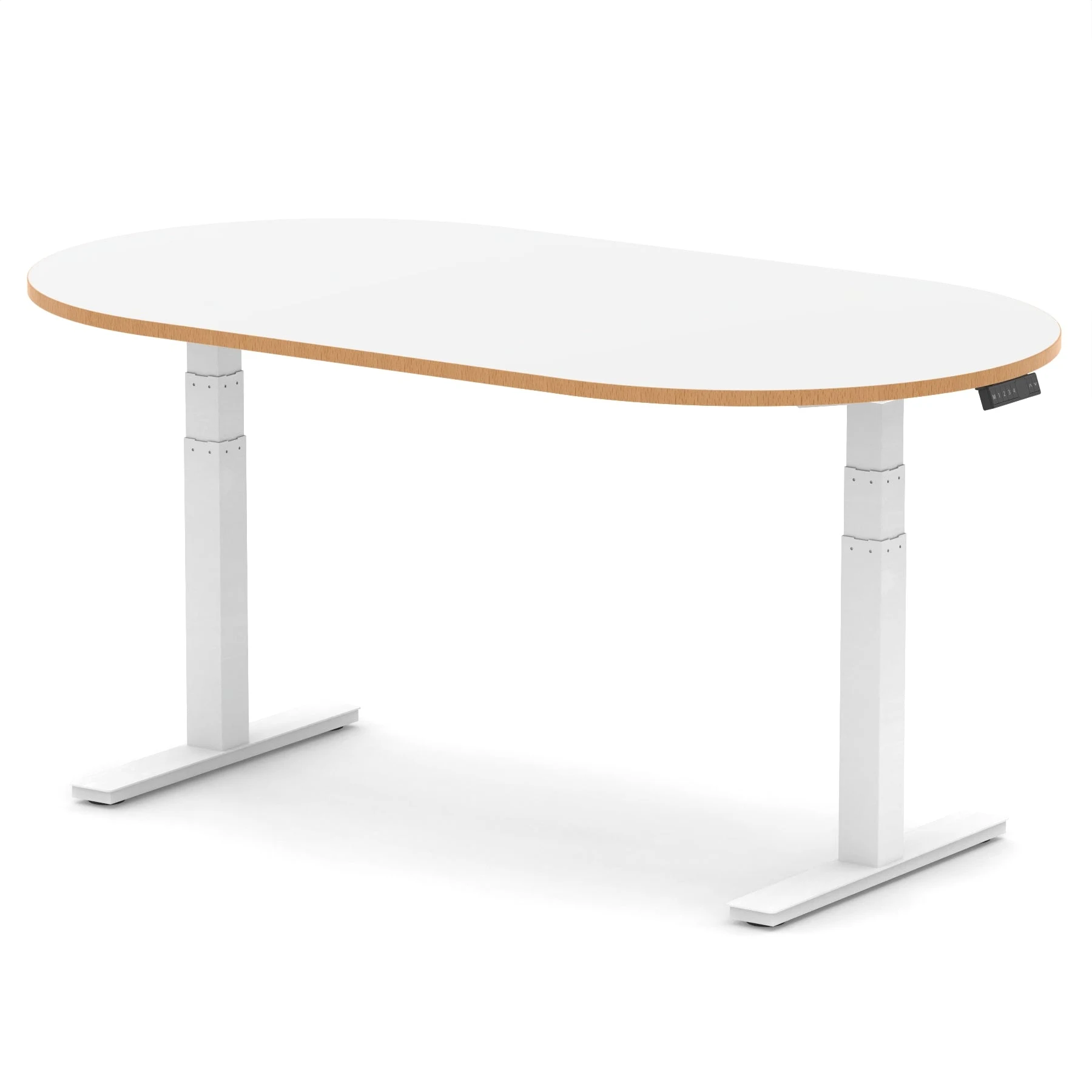 Impulse Height Adjustable D-End Boardroom Table