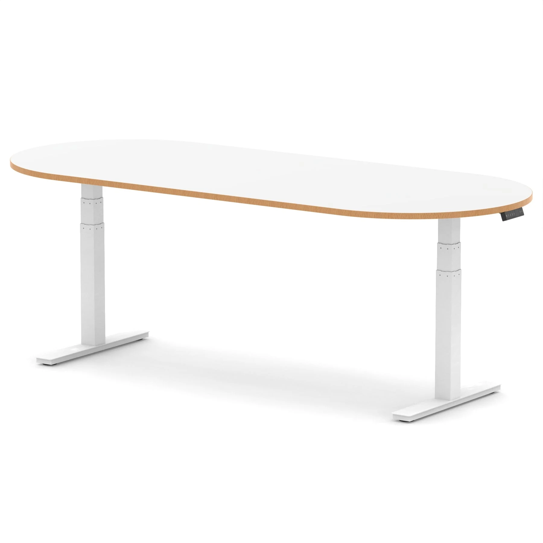Impulse Height Adjustable D-End Boardroom Table