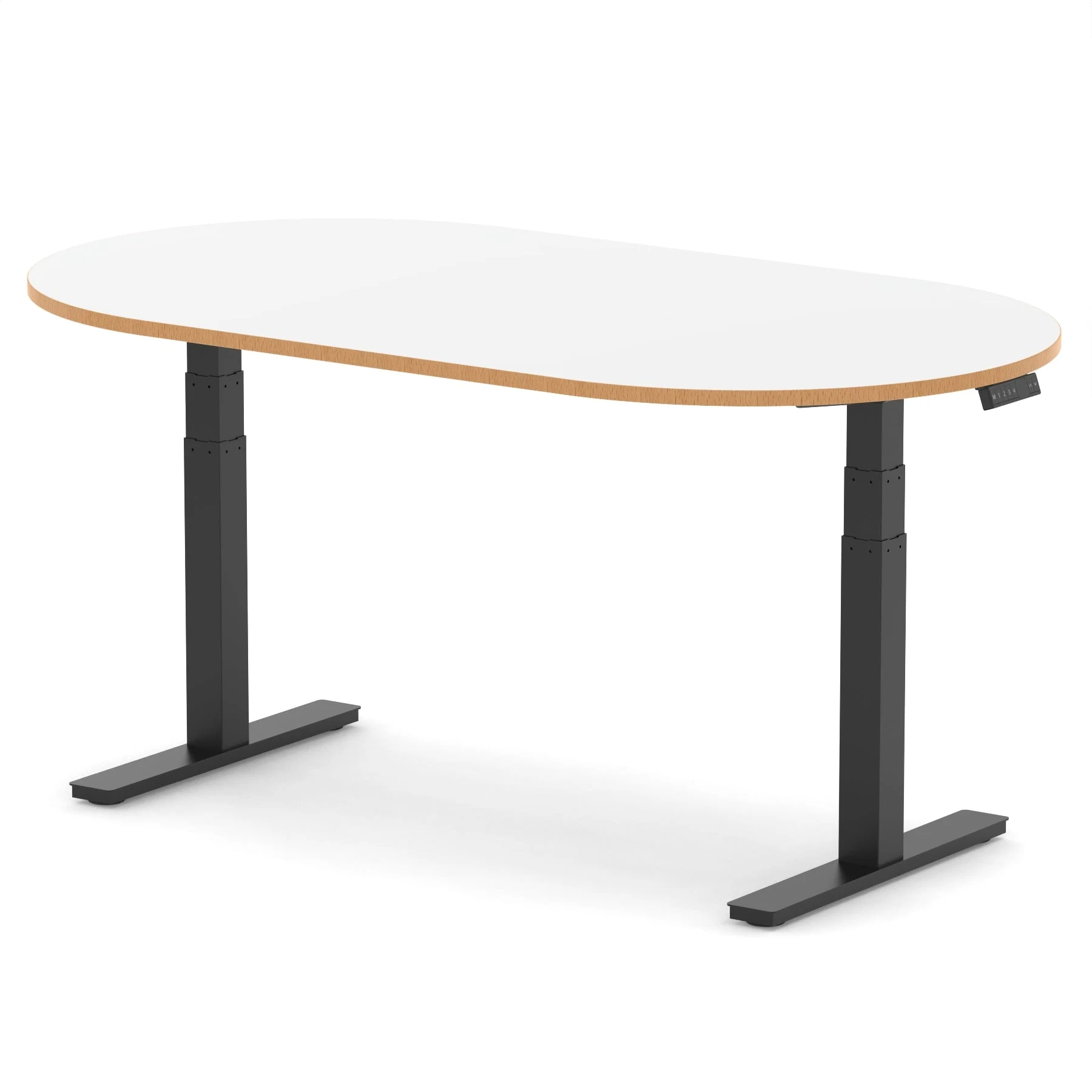 Impulse Height Adjustable D-End Boardroom Table