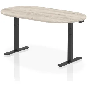 Impulse Height Adjustable D-End Boardroom Table