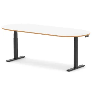 Impulse Height Adjustable D-End Boardroom Table