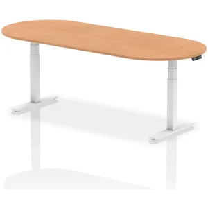 Impulse Height Adjustable D-End Boardroom Table