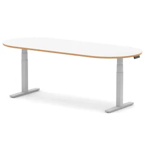 Impulse Height Adjustable D-End Boardroom Table