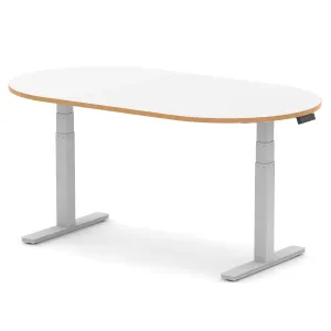 Impulse Height Adjustable D-End Boardroom Table
