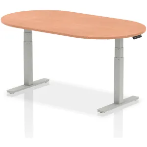 Impulse Height Adjustable D-End Boardroom Table