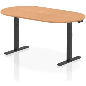 Impulse Height Adjustable D-End Boardroom Table