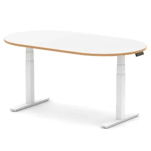 Impulse Height Adjustable D-End Boardroom Table