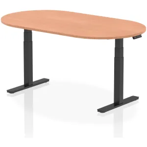 Impulse Height Adjustable D-End Boardroom Table
