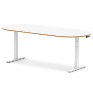 Impulse Height Adjustable D-End Boardroom Table