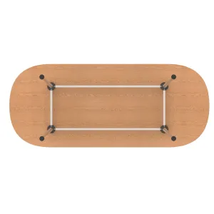 Impulse Leg Frame D-End Boardroom Meeting Table