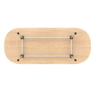 Impulse Leg Frame D-End Boardroom Meeting Table