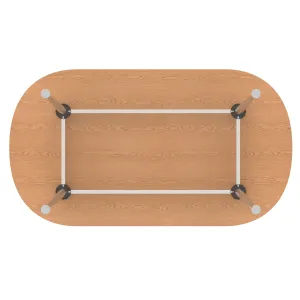 Impulse Leg Frame D-End Boardroom Meeting Table
